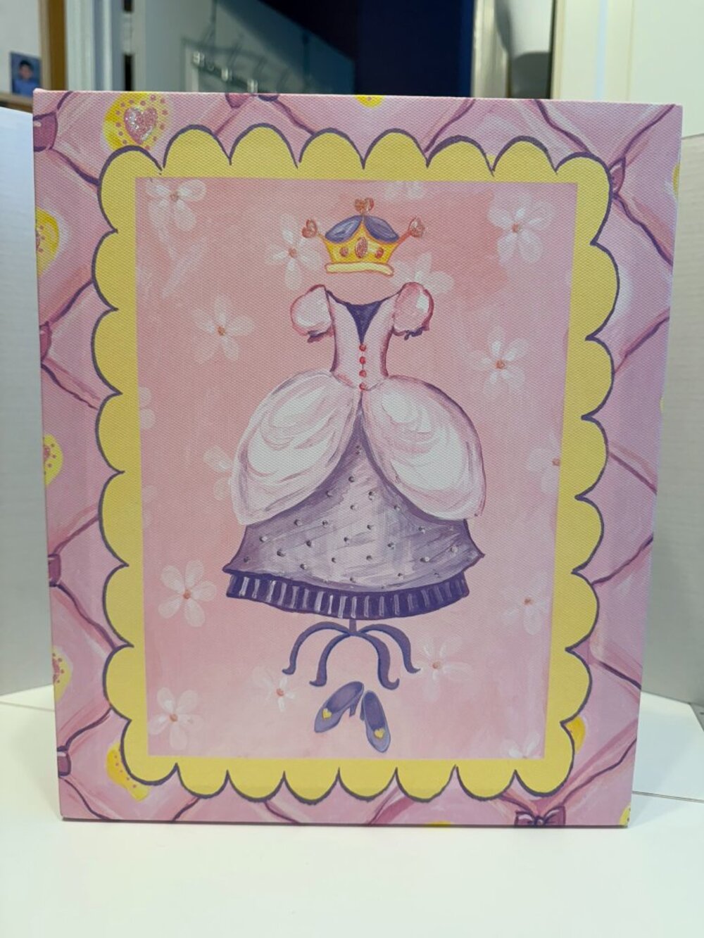“Pink & Purple Princess” 10 x 12 Canvas Print (VERY CUTE!)